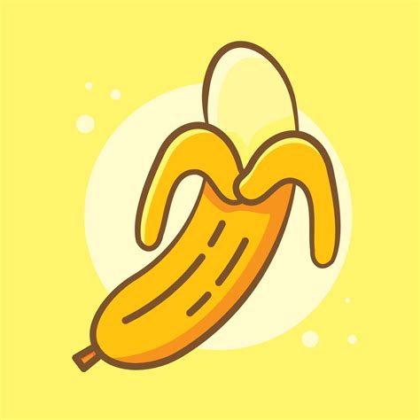 Banana Fruit Isolated Cartoon Illustration In Flat Style 2385539 Vector Art At Vecteezy