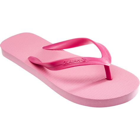 Girls Flip Flops To 100 Pink