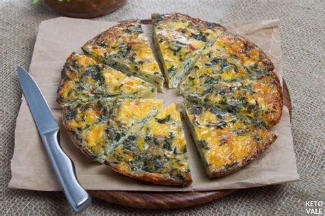 Easy Keto Crustless Spinach Quiche Low Carb Recipe Ketovale