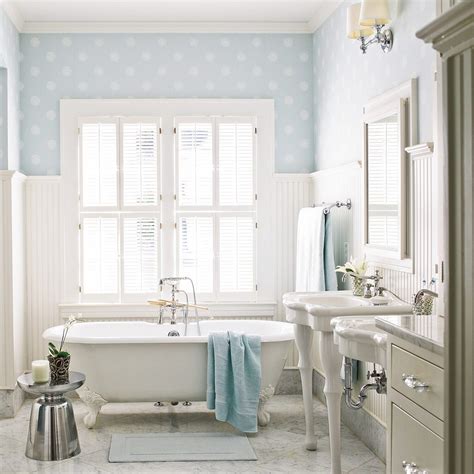 Beautiful Wallpaper Ideas Cottage Style Bathrooms Bathroom Design