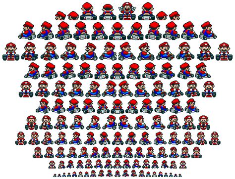 Mario Sprite Sheet 8 Bit