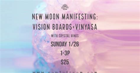New Moon Manifesting Vision Boards Vinyasa In Boston At Soul