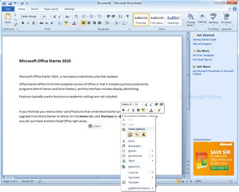 Microsoft Office Starter Screenshot And Download At