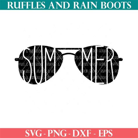 Free Summer Sunglasses Svg Design Set Ruffles An Drain Boots