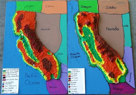 California Map Project 4th Grade