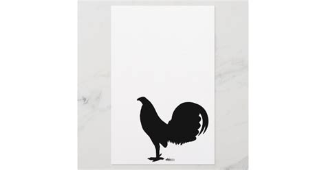 Gamecock Rooster Silhouette Stationery Uk