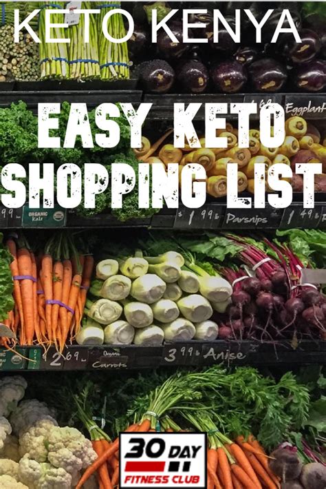 Lazy Keto Shopping List 30 Day Fitness Club
