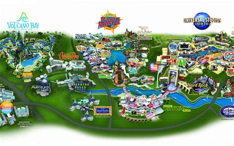 Universal Studios Park Map Map Of The World