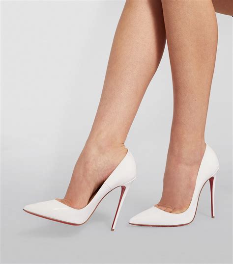 Christian Louboutin White So Kate Patent Leather Pumps Harrods Uk