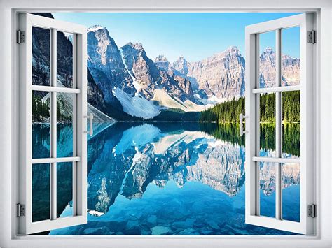 Wall26 Removable Wall Stickerwall Mural Window View Majestic Colorful