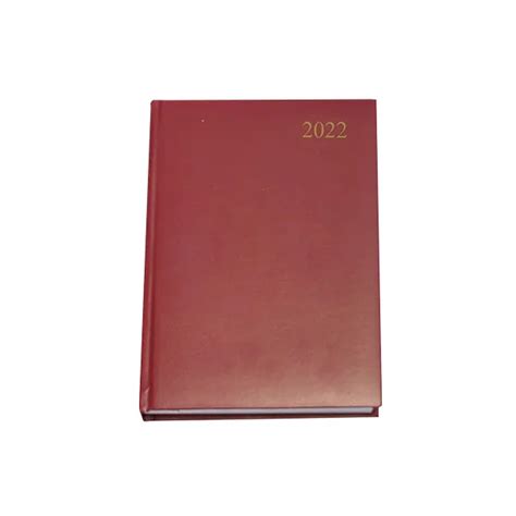2024 Regency Diaries A4 Page A Day Burgundy Ribbens Office National