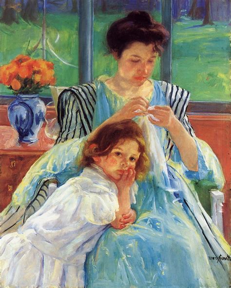 Young Mother 1900 Painting Mary Cassatt Oil Paintings