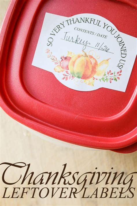 7 Best Images Of Thanksgiving Printable Food Label Template Images