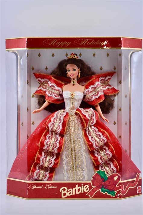 Sold Price Mattel Vintage Th Anniversary Happy Holidays Barbie Doll Special