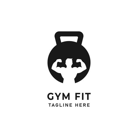 Gym Fitness Club Logo Design Vector Illustration 10655630 Vector Art At