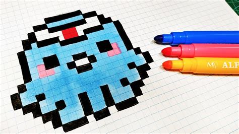 Handmade Pixel Art How To Draw Kawaii Octopus Pixelart Pixel Art Images