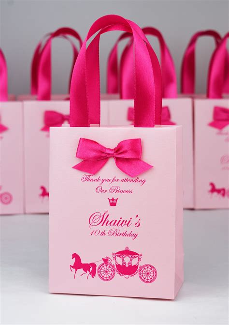 Elegant Pink Birthday T Bags For Party Favor For Guests Etsy