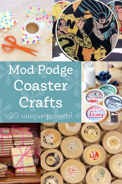 Mod Podge Coaster Craft Ideas Youll Love Coaster Crafts Diy