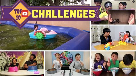 Youtubes 10 Most Popular Kids Challenges Part 2 Collaboration