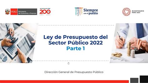 ley de presupuesto del sector público 2022 parte 1 youtube