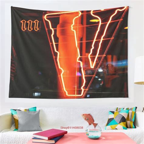 Vlone Red Tapestry Wall Hanging Bedspread Wall Art Comfort Sporting