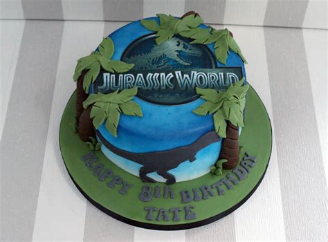 Jurassic World 8th Birthday Cake 1 Bakealous