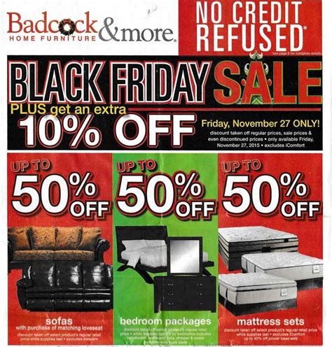What Items Get The Most Sale On Black Friday - Badcock Home Furniture & More 2015 Black Friday Ad