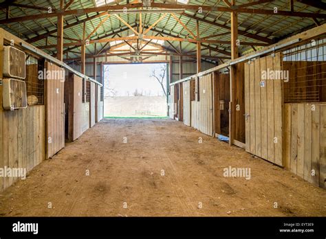 Ky Horse Barn Interior At Hi Res Stock Photography And Images Alamy