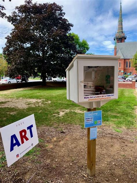 Free Little Art Gallery Opens In Front Of Morse Institute Library In Natick Natick Report