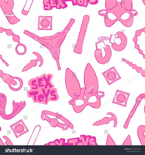 sex toys vibrator handcuffs condoms leather stock vector royalty free 1373051498 shutterstock