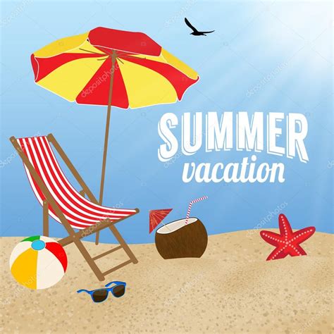 Summer Vacation Poster Design Stock Vector Image By ©roxanabalint 115880040