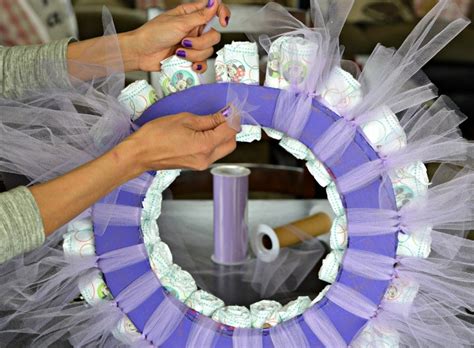 What do the parents really need? DIY Diaper Wreath Tutorial - My Latina Table