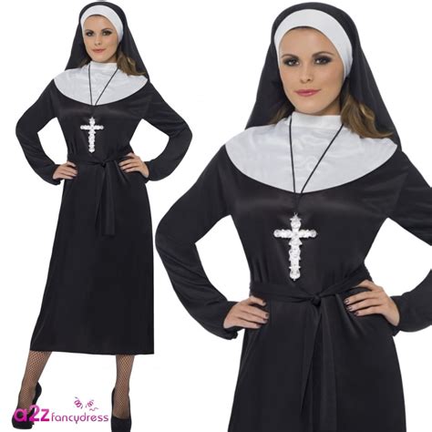 Women Adult Sexy Gothic Nun Mother Superior Ladies Halloween Fancy