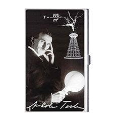 First, you design and order your tesla on the tesla website. Nikola Tesla : Business Card Holder - Credit Card Case