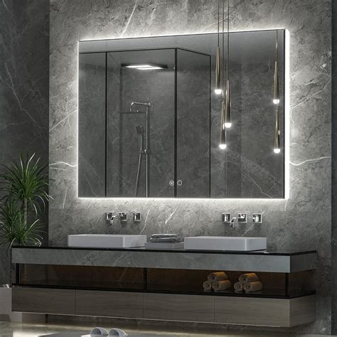 Buy Keonjinn 48 X 36 Inch Backlit Led Mirror Lighted Bathroom Vanity