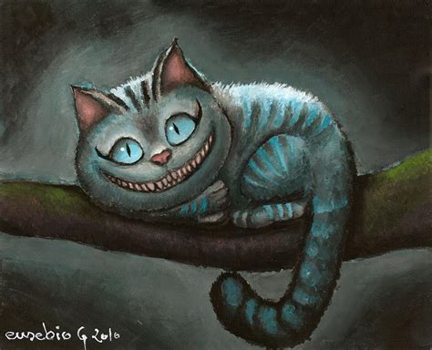 Cheshire Cat Painting By Eusebio Guerra