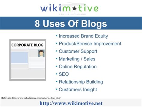 Top 8 Uses Of Blogs