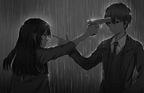 Rain Couple 给爷死 November 11th 2019 Pixiv Anime Crying Anime