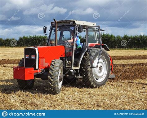 Tractor Ploughing At An Agricultural Show Editorial Stock Image Image