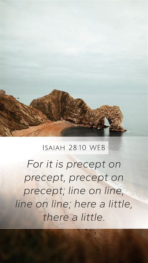 Isaiah 2810 Web Mobile Phone Wallpaper For It Is Precept On Precept