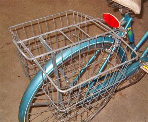 Vintage Rear Double Wire Basket From Schwinn Bicycle 111953379
