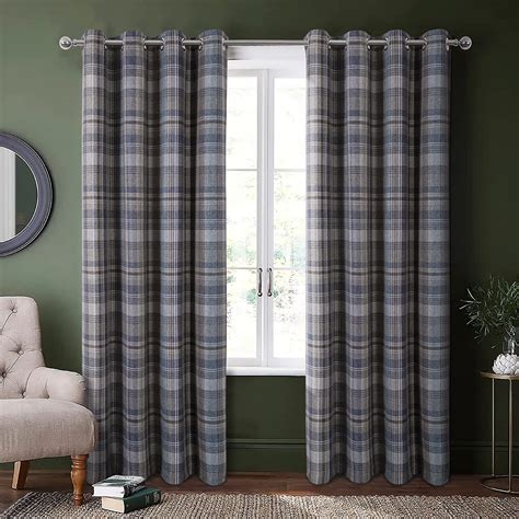 Always4u Plaid Gingham Curtains For Living Room Bedroom