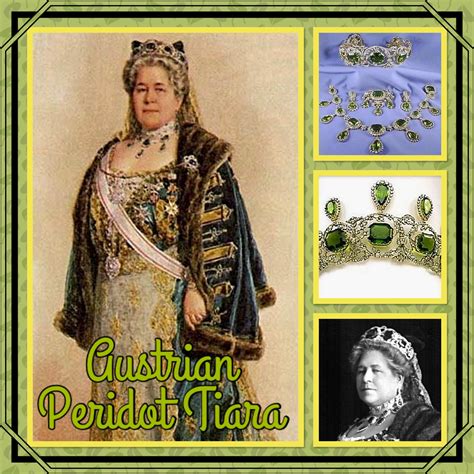 1st August And Todays Tiara Is The Austrian Peridot Tiara Worn By