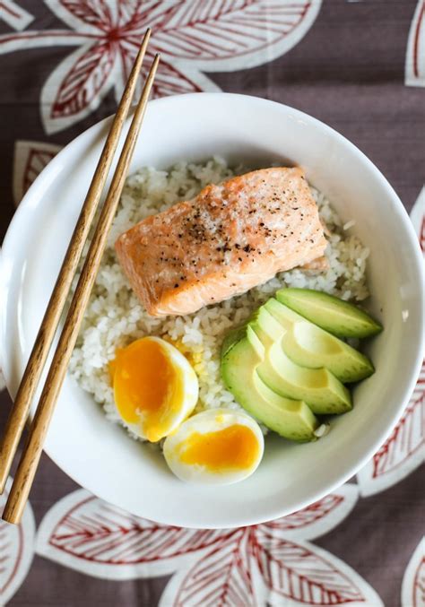 Quick Salmon And Rice Bowl Honest Cooking