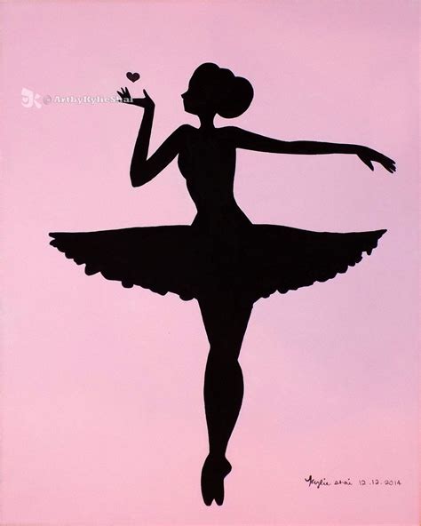 Printable Ballerina Silhouette Pink Ballerina Silhouette