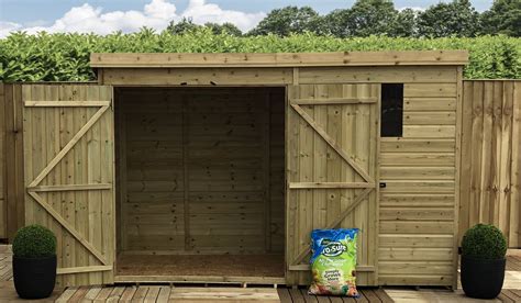 10 X 8 Pressure Treated Tongue And Groove Pent Shed With 1 Window And