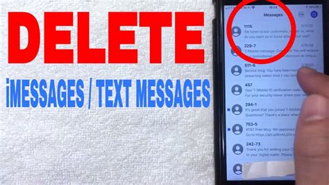 How To Delete Imessages And Text Messages On Iphone 🔴 Youtube