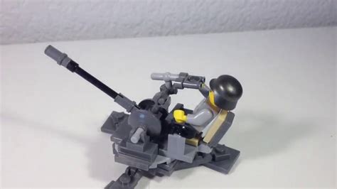 Lego Ww2 German Flak 20mm Gun Tutorial Youtube