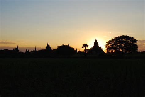 Bagan Temple Silhouette At Sunrise Stephen Bugno Flickr
