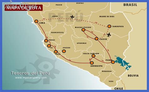 Peru Map Tourist Attractions